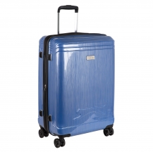 Р1936 Blue голубой (24") пластик ABS чемодан средний