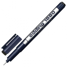 Ручка капиллярная (линер) EDDING DRAWLINER 1880, ЧЕРНАЯ, толщина письма 0,2 мм, водная основа, E-1880-0.2/1, 3шт.#S