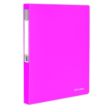 Папка 40 вкладышей BRAUBERG "Neon", 25 мм, неоновая розовая, 700 мкм, 227454, 3шт.#S