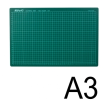 Коврик (мат) для резки 3-слойный, А3 (450х300 мм), настольный, зеленый, 3 мм, KW-trio, 9Z201, -9Z201#S