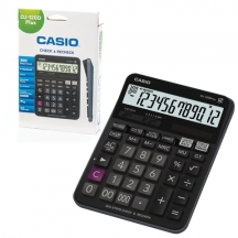 Калькулятор настольный CASIO DJ-120DPLUS-W (192х144 мм), 12 разрядов, двойное питание, черный, DJ-120DPLUS-W-E#S