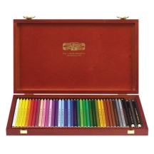 Карандаши цветные KOH-I-NOOR "Polycolor", 36 цветов, грифель 3,8 мм, заточенные, деревянный ящик, 3895036001DK#S