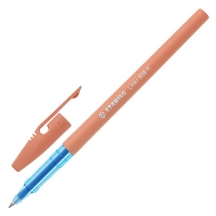 Ручка шариковая STABILO "Liner Pastel", СИНЯЯ, корпус персиковый, узел 0,7 мм, линия письма 0,3 мм, 808FP1041-3, 20шт.#S