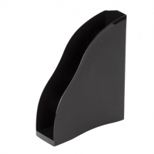 Лоток вертикальный для бумаг BRAUBERG "Cosmo" (260х85х315 мм), черный, 237006, 4шт.#S