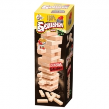 Игра настольная "Царь башня mini", неокрашенные деревянные блоки, 10 КОРОЛЕВСТВО, 2791, 2шт.#S
