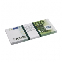 Деньги шуточные "100 евро", упаковка с европодвесом, AD0000044, 10шт.#S