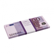 Деньги шуточные "500 евро", упаковка с европодвесом, AD0000064, 10шт.#S