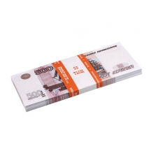 Деньги шуточные "500 рублей", упаковка с европодвесом, AD0000104, 10шт.#S