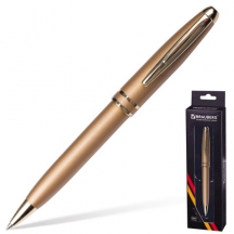 Ручка подарочная шариковая BRAUBERG "Oceanic Gold", корпус золотистый, узел 1 мм, линия письма 0,7 мм, синяя, 140722#S
