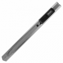 Нож канцелярский 9 мм BRAUBERG "Extra 30", металлический, лезвие 30°, автофиксатор, подвес, 237084, 6шт.#S