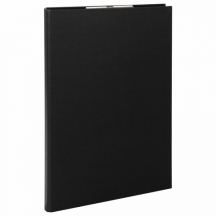 Папка-планшет STAFF "EVERYDAY", А4 (230х314 мм), с прижимом и крышкой, картон/бумвинил, РОССИЯ, черная, 229053, 3шт.#S