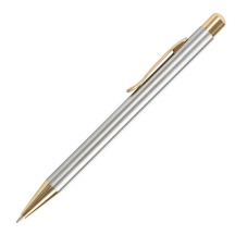 Ручка подарочная шариковая BRAUBERG Piano, СИНЯЯ, корпус серебристый с золотистым, линия письма 0,5 мм, 143472, 2шт.#S