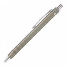 Ручка подарочная шариковая BRAUBERG Opus, СИНЯЯ, корпус серый с хромированными деталями, линия письма 0,5 мм, 143493, 2шт.#S