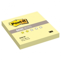 Блок самоклеящийся (стикер) POST-IT Basic, 76х76 мм, 100 л., желтый, 654R-BY, 24шт.#S