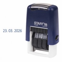 Датер-мини STAFF, месяц цифрами, оттиск 22х4 мм, "Printer 7810 BANK", 237433, 2шт.#S