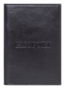 обложка для паспорта (черный) а0-265 бостон##