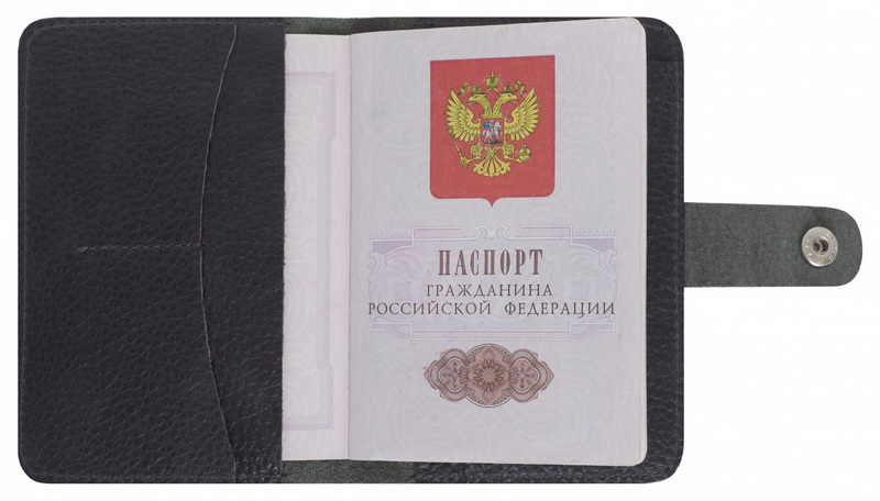 обложка для паспорта (черный) а0-775 неаполь черн##