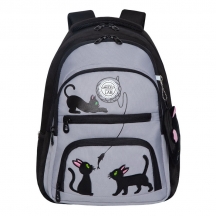 рюкзак школьный (черный -серый) RG-262-2##