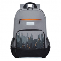 рюкзак школьный (серый- черный) RB-255-1##