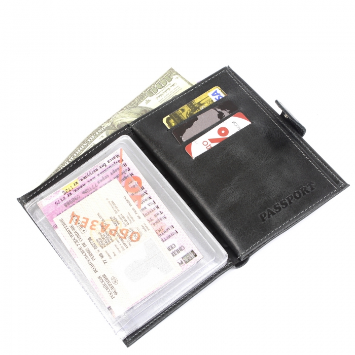 бумажник водителя с отделением для паспорта (мультицвет) О-178##