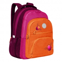 рюкзак (бордовый- оранжевый) RG-262-1##