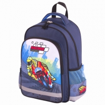 Рюкзак ПИФАГОР SCHOOL для начальной школы, Moto, 38х28х14 см, 229998#S