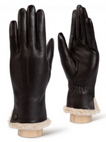 перчатки женские (d.brown (7.5)) LB-0204##