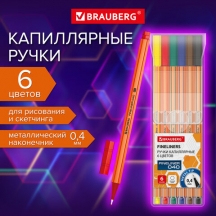   () 6 , BRAUBERG "FINE 040", ,  0,4 , 144141, 6.#S
