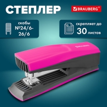 ������� �24/6, 26/6 BRAUBERG "SUPER", �� 30 ������, �������� � ������, 272740, 3��.#S