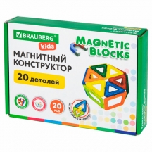   MAGNETIC BLOCKS, 20  , BRAUBERG KIDS,  1, 665718, 3.#S