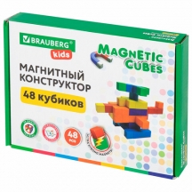   MAGNETIC CUBES "", 48  , BRAUBERG KIDS, 665723#S