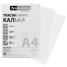 ������ �4 ������� ������������, �������, ��� ������ � ����������, 110 �/�2, 100 ������ BRAUBERG, 116644#S