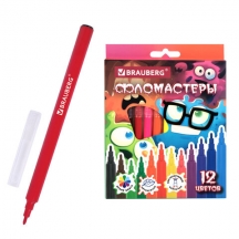 ���������� �����-����� ���������, 12 ������, ������������� ��������, ��������� ������� � ������������, BRAUBERG, 152622, 12��.#S