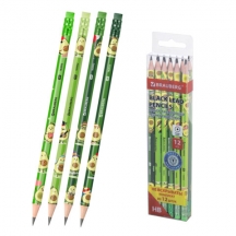 ����� ���������� �������������� � ������� BRAUBERG "AVOCADO", 12 ����, HB, � ��������, ������ �������, 182032, 6��.#S