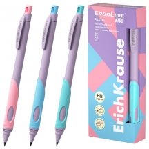 �������� ������������ 2 �� ERICH KRAUSE "ErgoLine Kids Pastel", HB, � ��������, �������, 63833, 12��.#S
