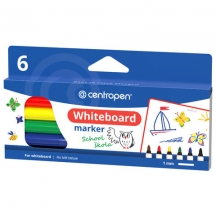 ������� ��������� ��� ����� ����� ����� 6 ��., 6 ������, CENTROPEN "Dry-Wipe", 1-2 ��, 2507/6, 525070601, 3��.#S