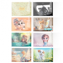 ������ ��� ���������, ����������� �������, �4, 40 �., �������, BRAUBERG, 210�297 ��, �������-2 (8 �����), 107683, 16��.#S