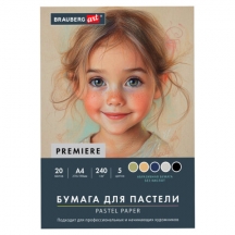 ������ ��� ������� ���������� �4 � �����, 20 ������, 5 ������, 240 �/�2, BRAUBERG ART, 117763, 4��.#S