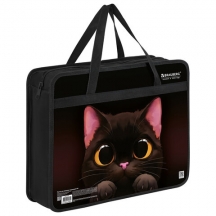����� �� ������ � ������� BRAUBERG �4, 1 ���������, �������, 80 ��, "Big black cat", 274495, 5��.#S