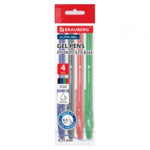 ����� ������� BRAUBERG "ULTRA GEL", ����� 4 �����, ����������� ���������� 0,5 ��, ����� ������ 0,35 ��, 144269, 12��.#S