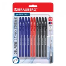����� ������� BRAUBERG "ULTRA GEL", ����� 10 ���� (4 ������, 4 �����, 2 �������), ����������� ���������� 0,5 ��, ����� 0,35 ��, 144270, 6��.#S