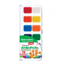 ������ ����������� BRAUBERG KIDS NEW, �������, 12 ������, ���������� ������, ����������� ����� � ������������, 192796, 15��.#S