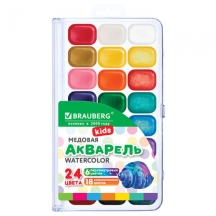 ������ ����������� BRAUBERG KIDS NEW, �������, 24 ����� (18 ������� + 6 ���������), ���������� ������, �������. ����� � ������������, 192798, 8��.#S