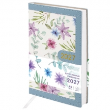 ���������� ������������ 2027, �5, 138x213 �� BRAUBERG "Vista Evoke", ��� ����, �������, "Blue pattern", 117964, 2��.#S