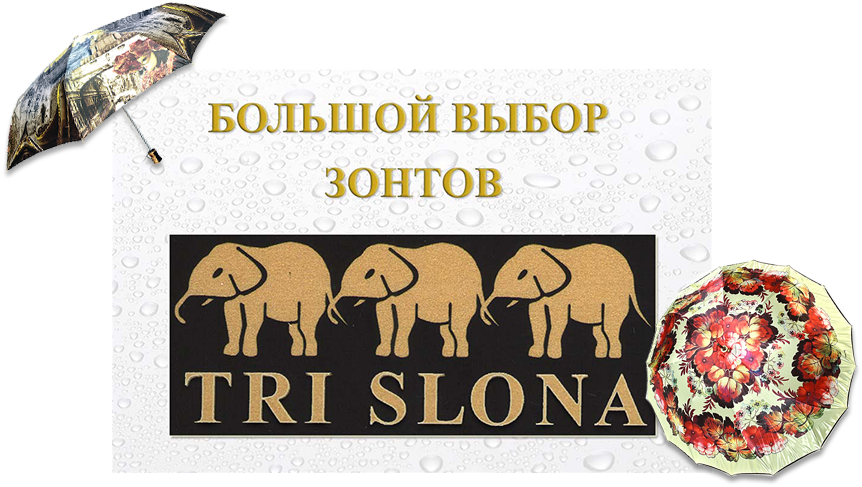 Сайт три слона каталог. Три слона логотип. Новое поступление зонтов. Фирма 3 слона. Три слона Ярославль.